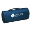 Custom Logo Sweatshirt Roll-Up Blanket - Embroidered Dark Blue