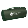 Custom Logo Sweatshirt Roll-Up Blanket - Embroidered Hunter Green