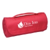 Custom Logo Sweatshirt Roll-Up Blanket - Embroidered Red