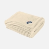 Custom Logo Chenille Blanket Cream