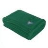 Custom Logo Chenille Blanket Forest Green