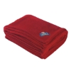 Custom Logo Chenille Blanket Red