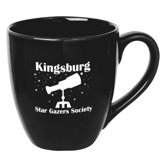 Custom Logo 14 Oz Bistro Mug - Colors Black