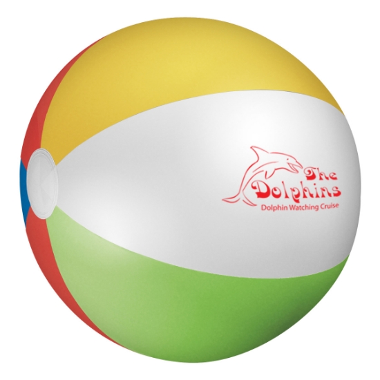 Custom Logo 20" Beach Ball Multi Color