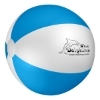 Custom Logo 20" Beach Ball White With Blue