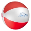 Custom Logo 20" Beach Ball White With Red