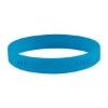 Custom Logo Single Color Silicone Bracelet Light Blue