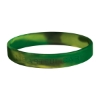 Custom Logo Single Color Silicone Bracelet Camouflage