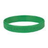 Custom Logo Single Color Silicone Bracelet Kelly Green