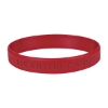 Custom Logo Single Color Silicone Bracelet Maroon