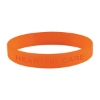 Custom Logo Single Color Silicone Bracelet Orange