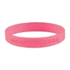 Custom Logo Single Color Silicone Bracelet Pink