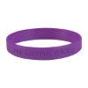 Custom Logo Single Color Silicone Bracelet Purple