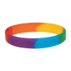 Custom Logo Single Color Silicone Bracelet Rainbow