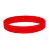 Custom Logo Single Color Silicone Bracelet Red