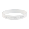 Custom Logo Single Color Silicone Bracelet White