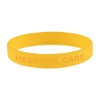 Custom Logo Single Color Silicone Bracelet Yellow