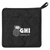 Custom Logo Quilted Cotton Canvas Pot Holder Black