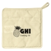 Custom Logo Quilted Cotton Canvas Pot Holder Natural