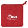 Custom Logo Quilted Cotton Canvas Pot Holder Red