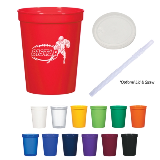 Custom Logo 16 oz. Big Game Stadium Cup