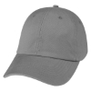 Washed Cotton Cap  Unstructured Gray