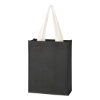 NonWoven Mini Tote Bag Black w/White