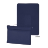 Fleece Travel Blanket  Silk Screen Navy Blue